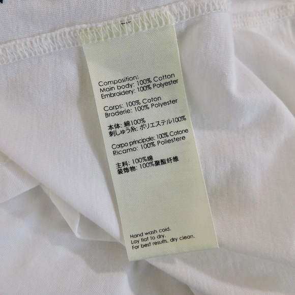 3. 1 PHILLIP LIM Scribble Stitch Embroidered Tank White Black Sleeveless Small - Picture 13 of 16